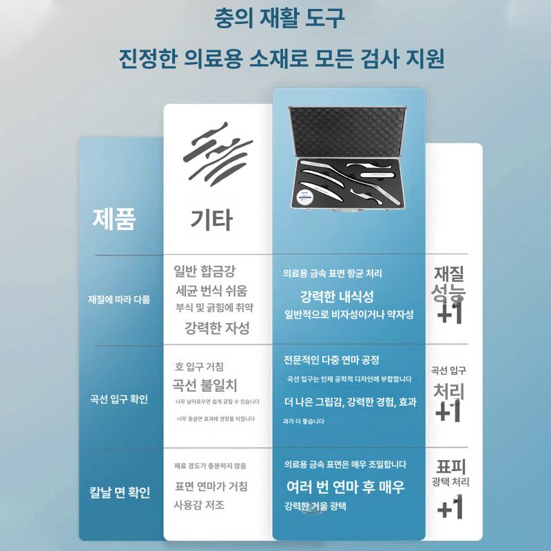 근막 롤러 스테인리스 지압 마사지 도구 풀세트 휴대용 보관 케이스 - 상세 이미지 3
