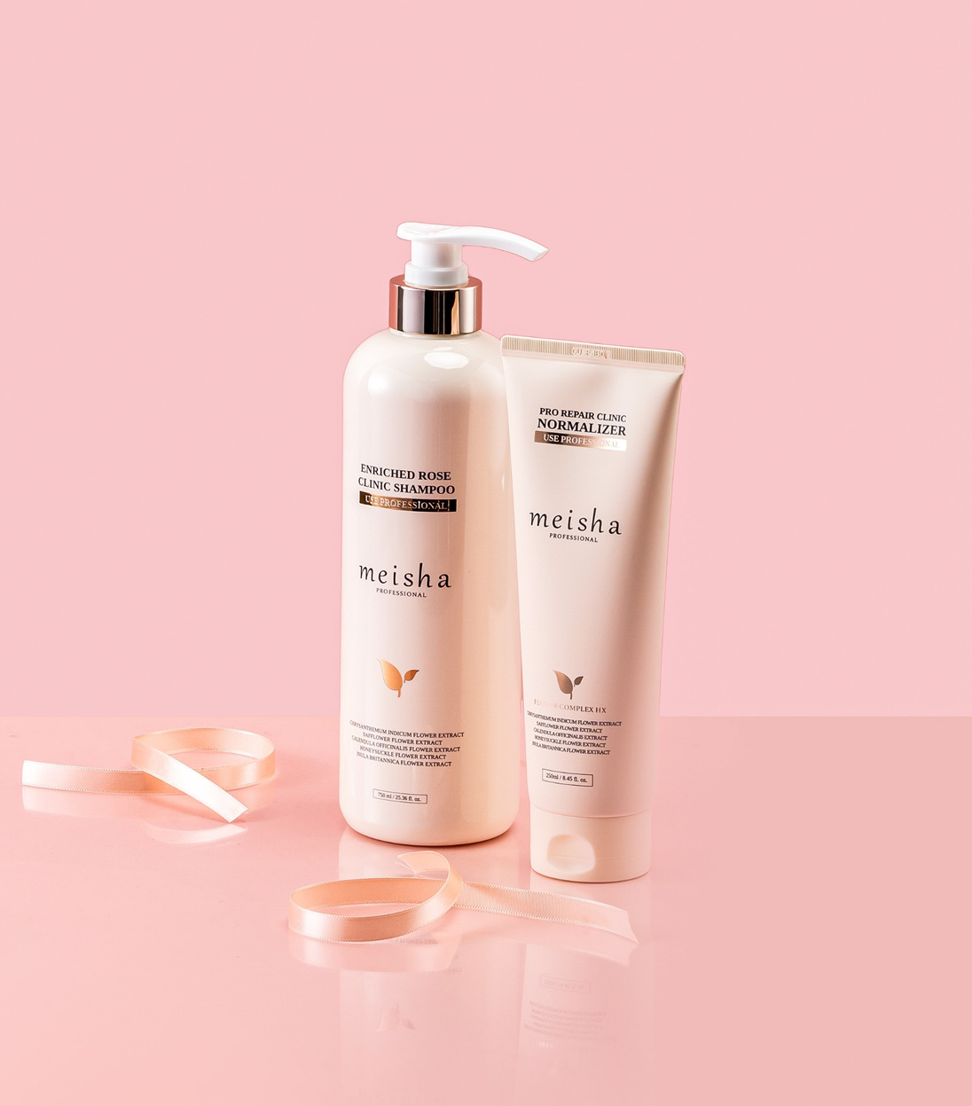 메이샤 인리치 로즈클리닉 샴푸 750ml +[노멀라이저 250ml] - 상품 이미지