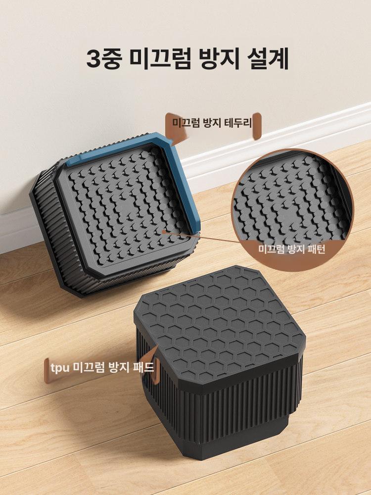프리미엄 의자 조절 발판 발받침대 사무용 풋레스트 다리거치대 게이밍체어 스툴 쿠션 - 상세 이미지 2