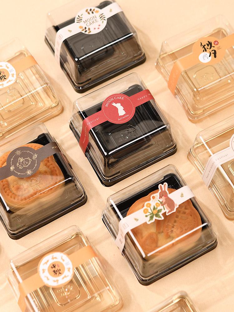 사각 포장박스 투명창 양갱 화과자케이스 창문형 포장용기 손잡이 선물용 고급 - 상품 이미지