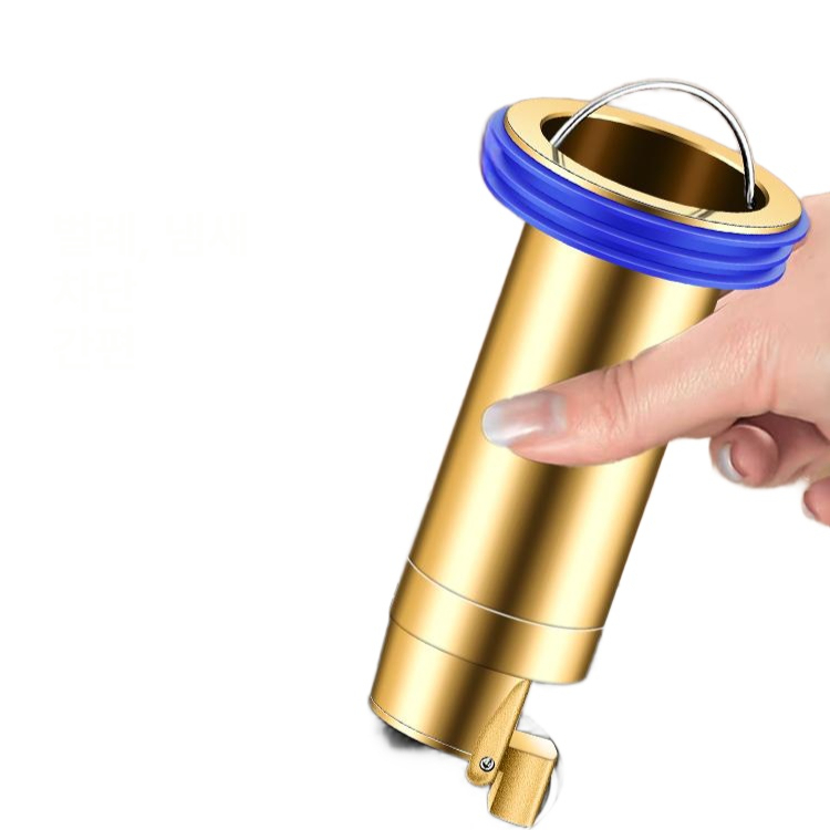 악취차단 배수트랩 밀폐형 배수구 하수구 배수관 배관 원형 역류방지 냄새방지 위생 - 상품 이미지