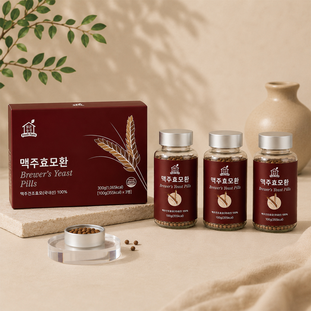 맑은농장 국내산 맥주효모 환 세트 100g x 3개입 - 상세 이미지 2