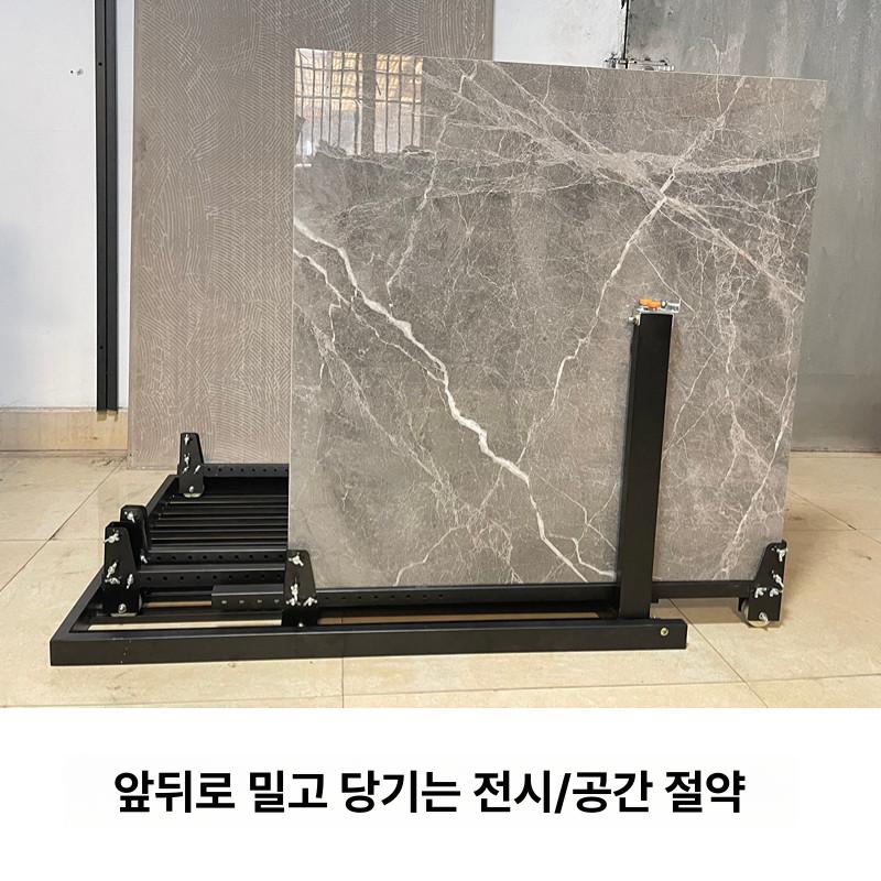대형 타일전시대 석재 선반 받침대 매장용 타일거치대 디스플레이 꽂이 견본대 양면 - 상세 이미지 3
