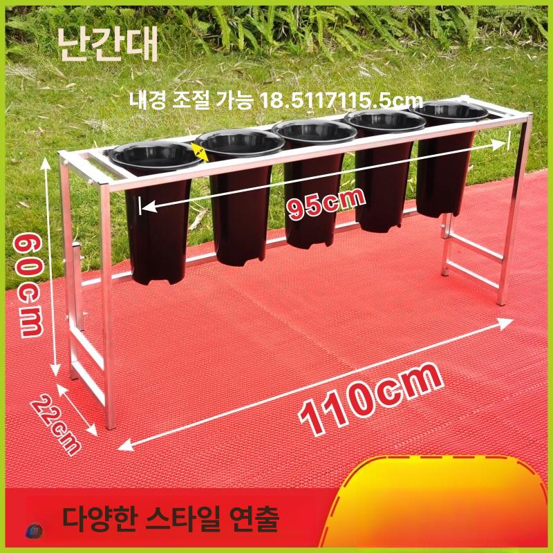사각튜브 거치대 2단 다이 화초 벤치 화분대 난받침대 틈새 판매대 수납함 다육이 - 상세 이미지 4