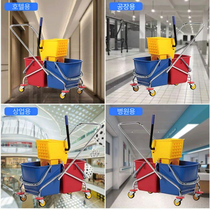 청소 밀대걸레 물걸레 마대 학교 통 막대 마포탈수기 핸드 도구 물짜개 걸레짜기 세척 - 상세 이미지 5
