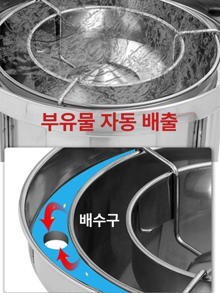 상업용 쌀세척기 대형 스텐 급식실 수압식 쌀씻는기계 도구 방앗간 급식소 - 상세 이미지 4