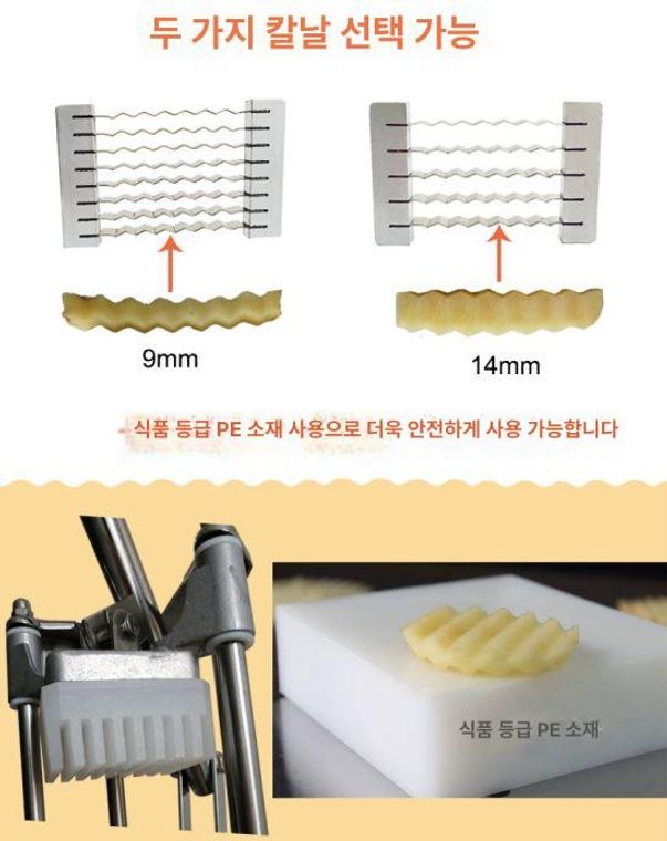 야채 슬라이서 수동 전동 겸용 당근 무 깍뚜기 채썰기 업소용 다이싱 기계 - 상세 이미지 5
