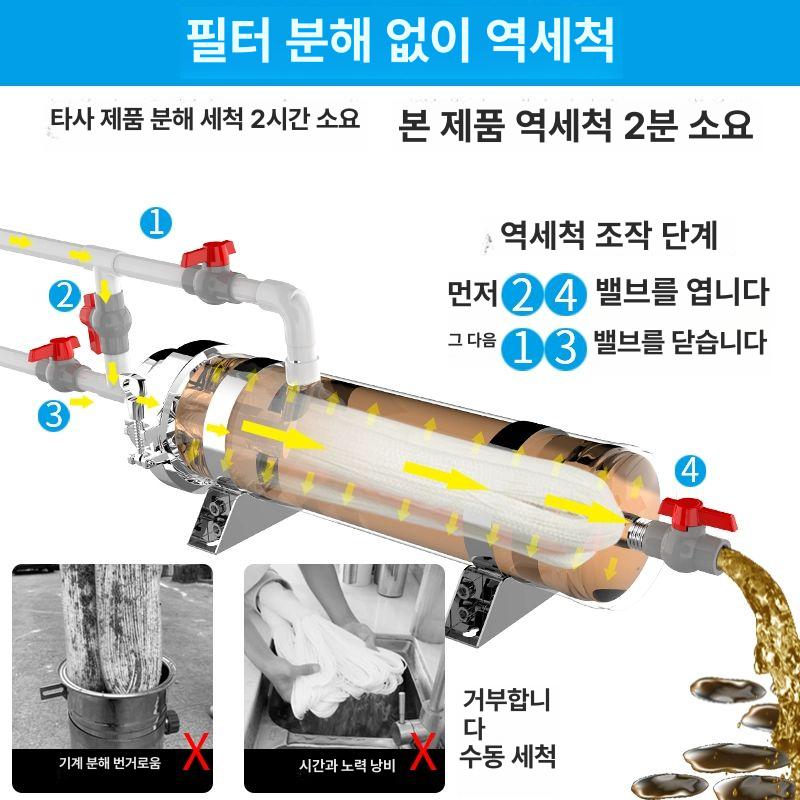 지하수 필터 모래 전처리 이물질 기계 여과기 수돗물 고유량 불순물 우물 녹물제거 - 상세 이미지 2