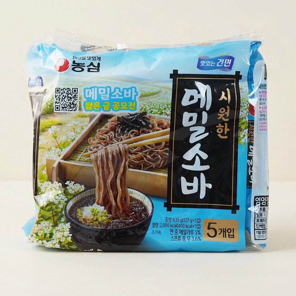 메가마트 농심 메밀소바 127gx5개 - 상품 이미지