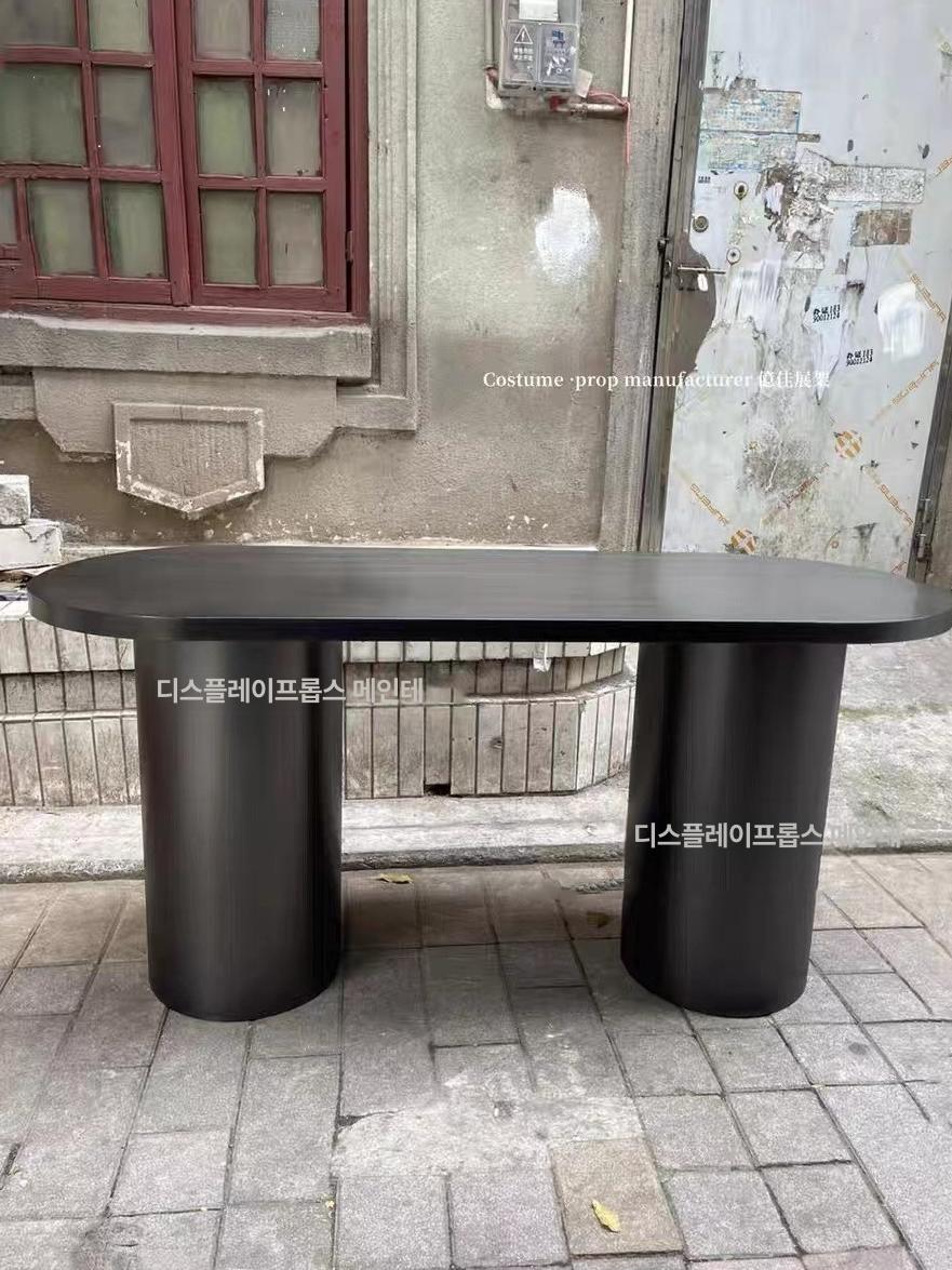 실버 전시테이블 의류매장 스텐 옷가게 랙 진열테이블 행거 액세서리 길이 스탠드 - 상세 이미지 5