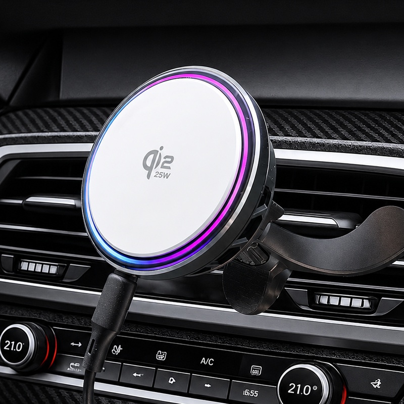 더존 Qi2.2 25W 초고속 맥세이프 냉각쿨링 무선충전 거치대 TZ-S21 PRO - 상품 이미지