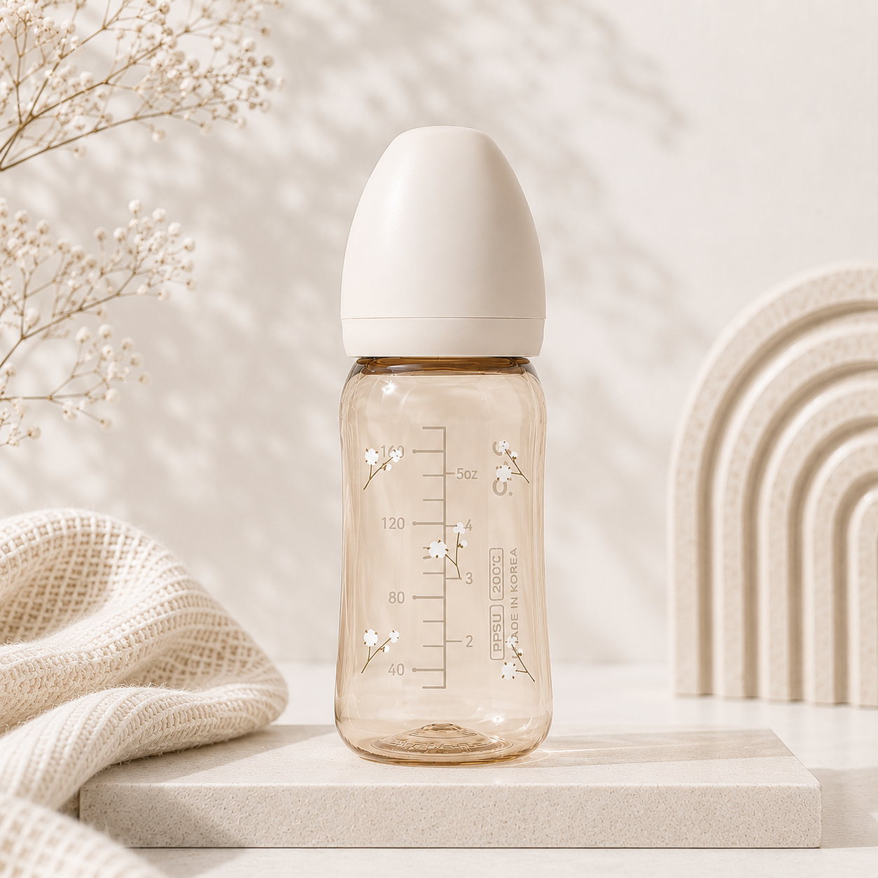 하이비 PPSU 에잇벤트 배앓이방지 젖병 170ml 노꼭지 봄에디션 데이지 - 상세 이미지 2