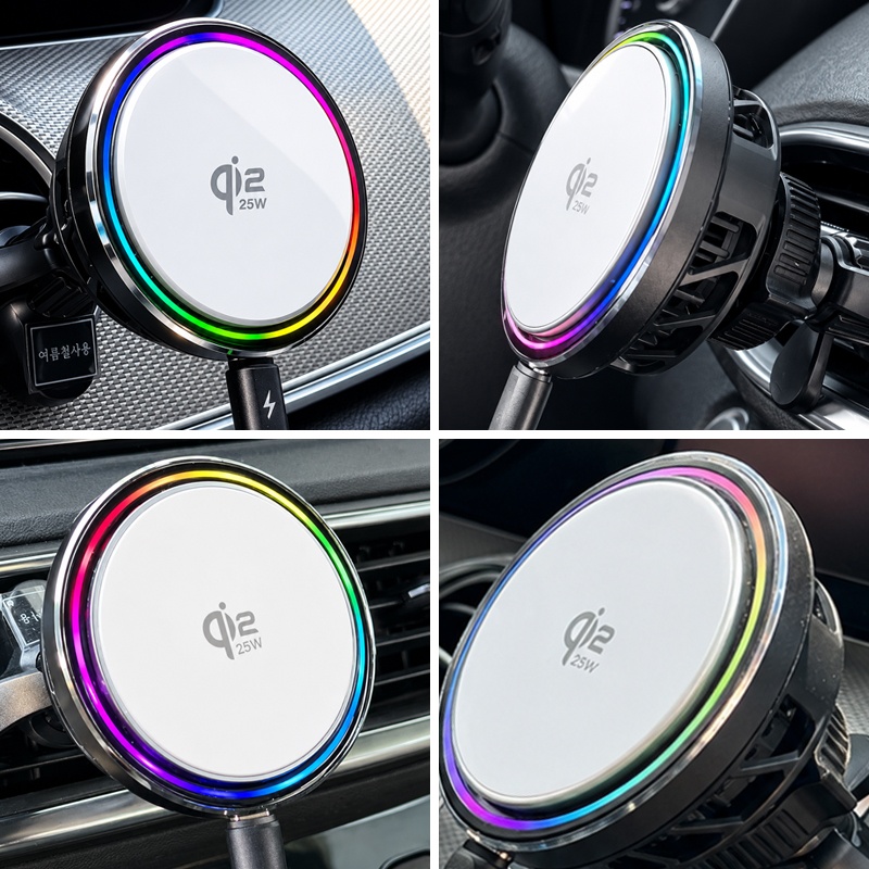 더존 Qi2.2 25W 초고속 맥세이프 냉각쿨링 무선충전 거치대 TZ-S21 PRO - 상세 이미지 5