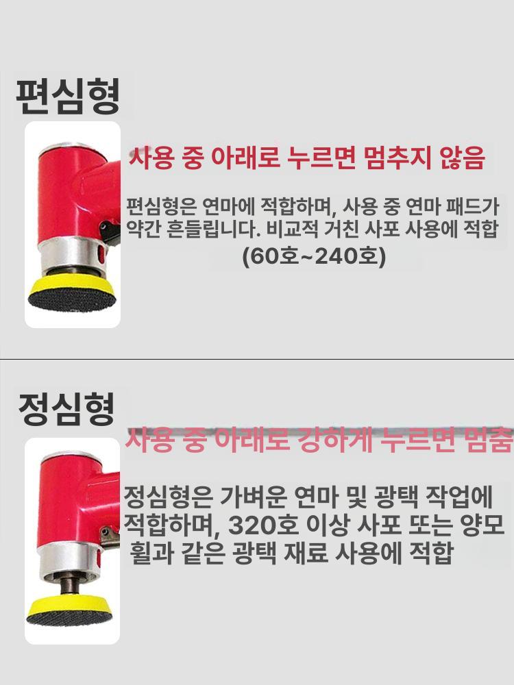 전문가 광택기 듀얼 미니 그릿 사포 편심 직심 - 상세 이미지 3