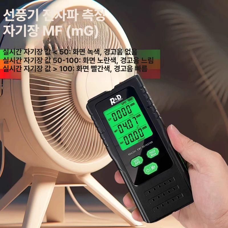 전자파 측정기 방사선 감지 휴대용 테스터 전자기장 감지기 방사능 체크기 - 상세 이미지 3