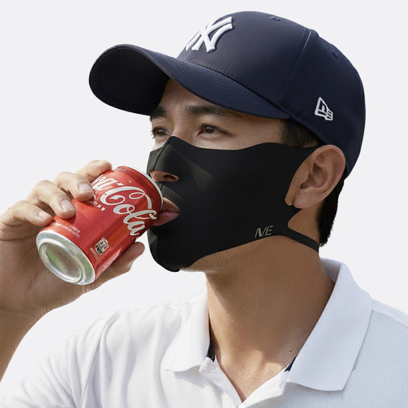 오픈형 UV 자외선 차단 냉감 안면 얼굴햇빛가리개 골프 러닝 등산 자전거 마스크 이미지 8