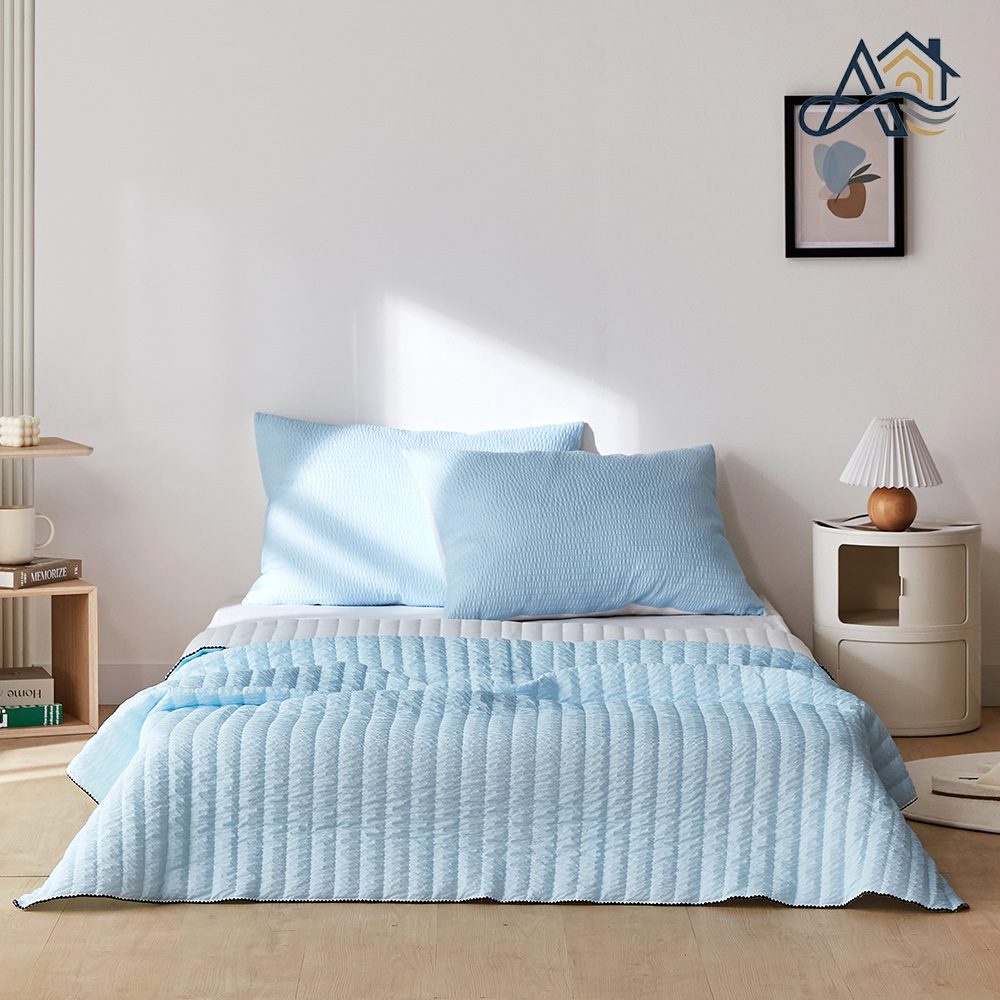 초냉감 퓨어아이스 냉감 이불 양면 블루, SS 150x200 - 상품 이미지