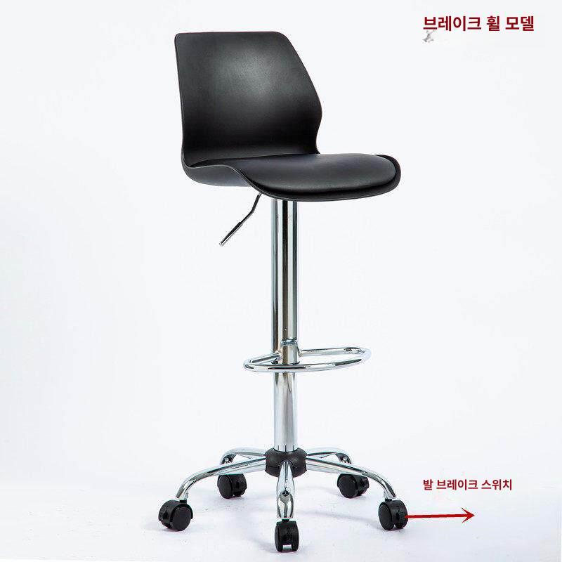회전식 카운터의자 미용의자 작업용 보조의자 제도용 진료용 다용도 바퀴달린의자 - 상세 이미지 5