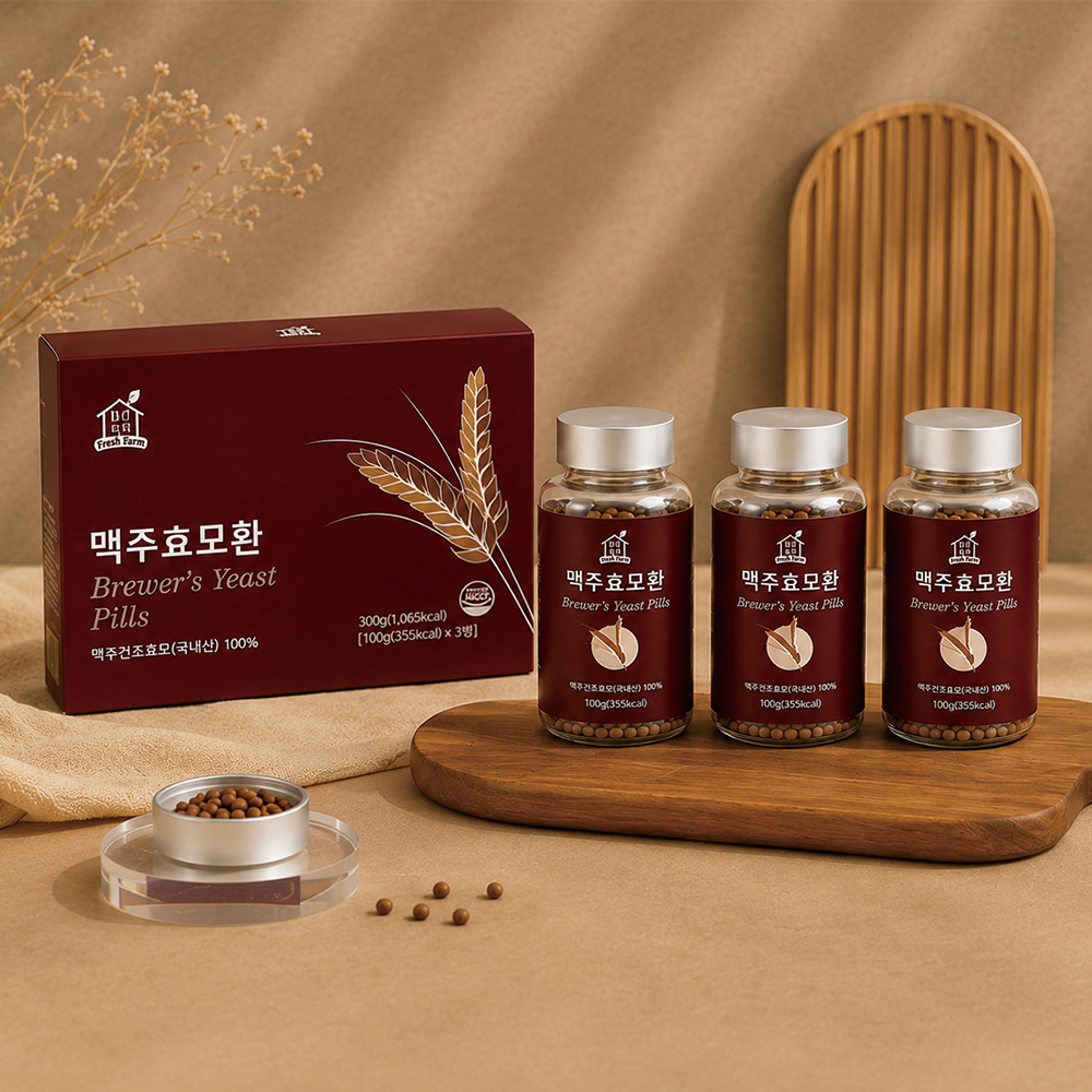 맑은농장 국내산 맥주효모 환 세트 100g x 3개입 - 상세 이미지 5