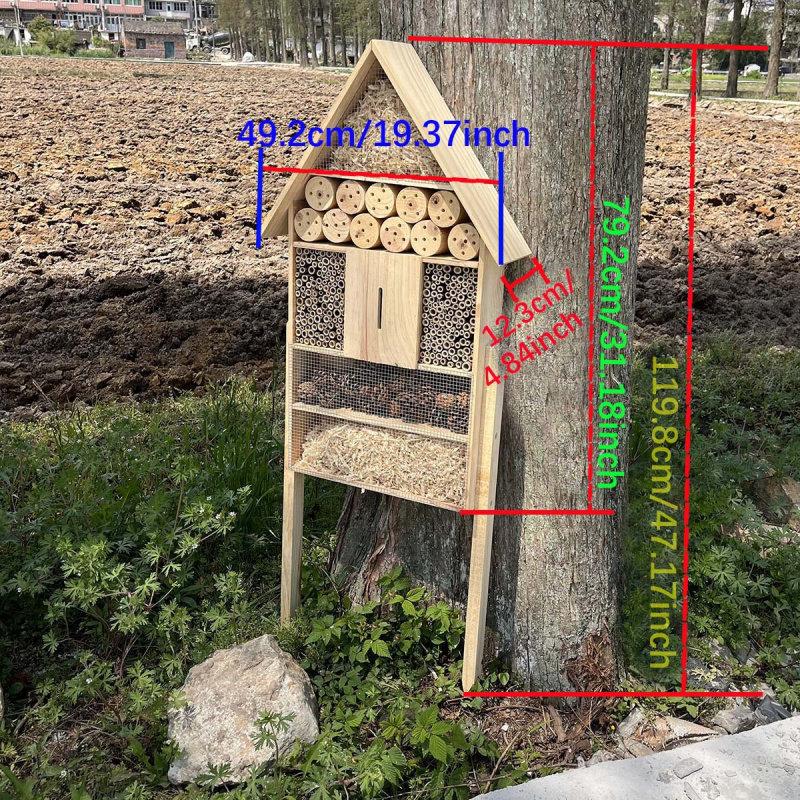 원목 호텔 사육 야생 목재 벌레 가든 벌집하우스 곤충집 탑 - 상세 이미지 2