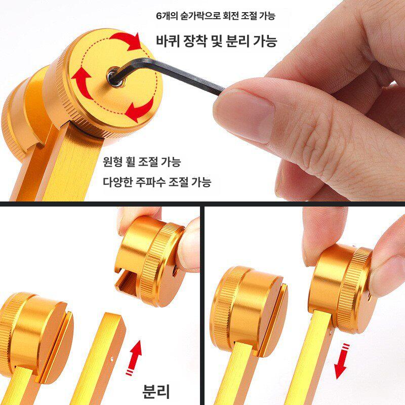 요가 소리굽쇠 조율 힐링 차크라 튜닝포크 명상 망치 공명 음향 사운드테라피 - 상세 이미지 4