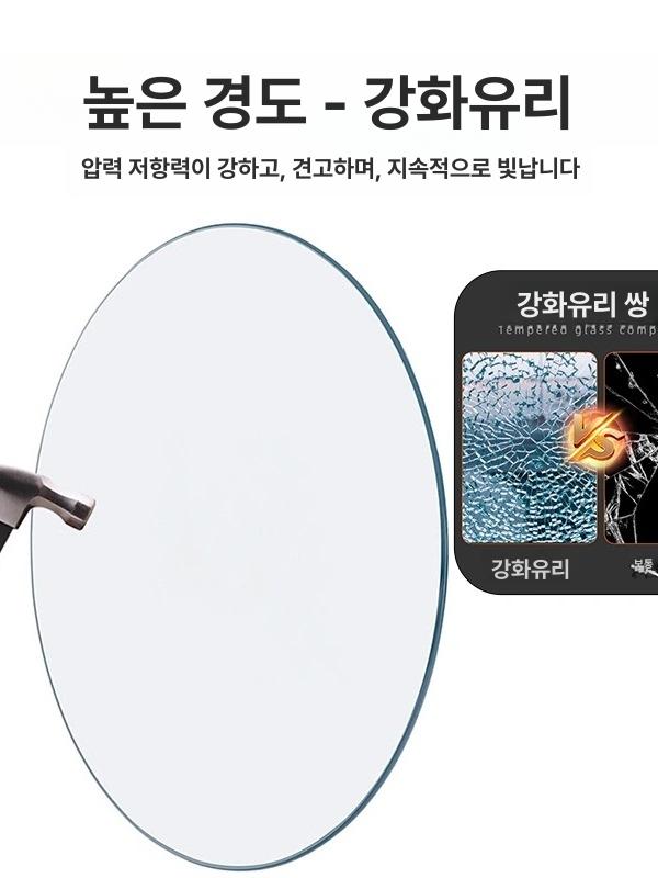 강화유리 회전식탁 업소용 상판 직경 회전판 지름 두께 식당용 원형식탁 원형테이블 - 상세 이미지 2