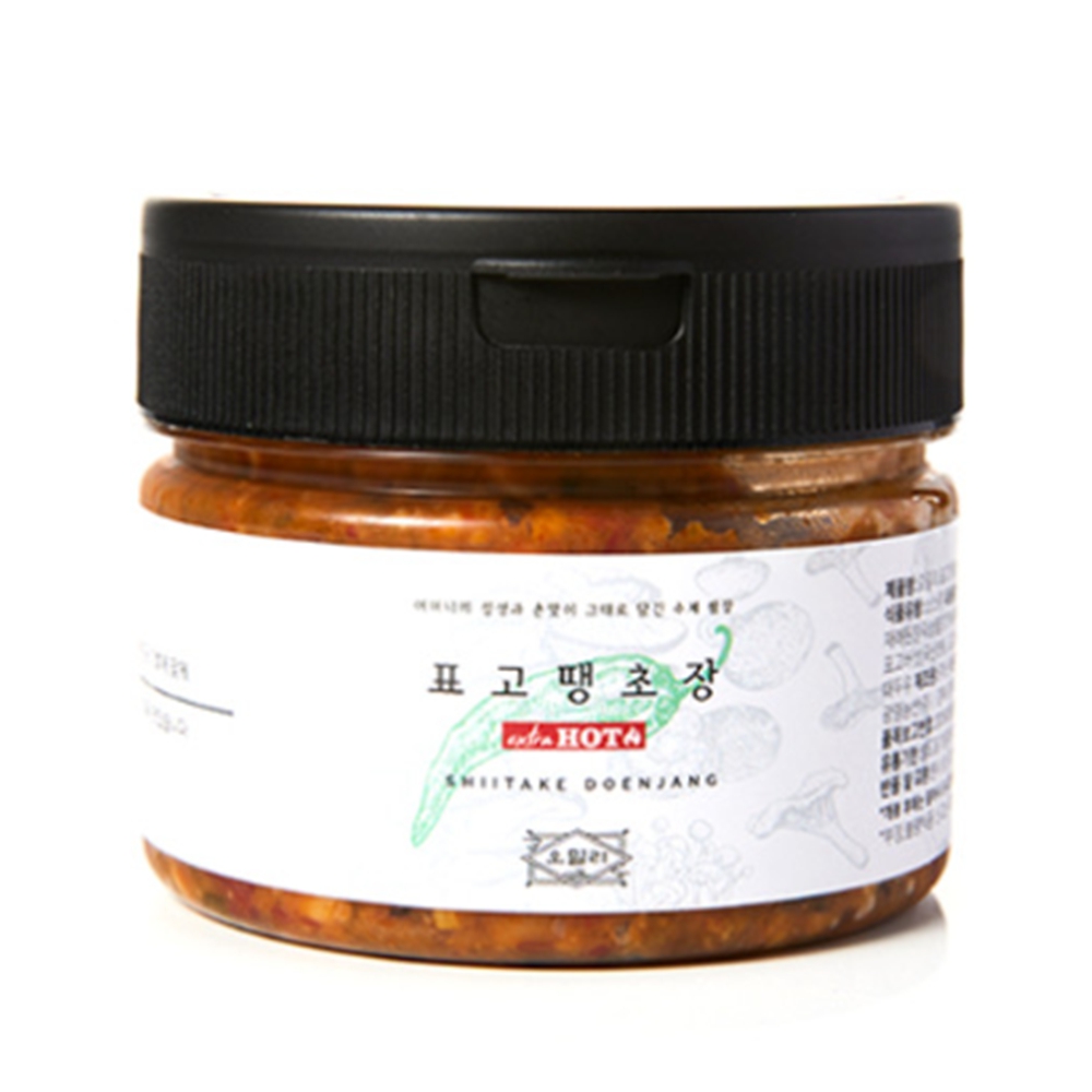 오밀리 표고 땡초장 250g 매콤 감칠맛 밥반찬 등산 캠핑 냉장보관 OM-1005 - 상세 이미지 5