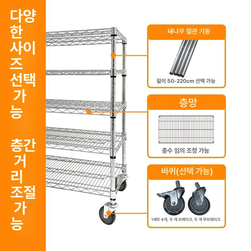 이동형 철제선반 공장 수납장 파렛트 앵글 거치대 창고랙 - 상세 이미지 4