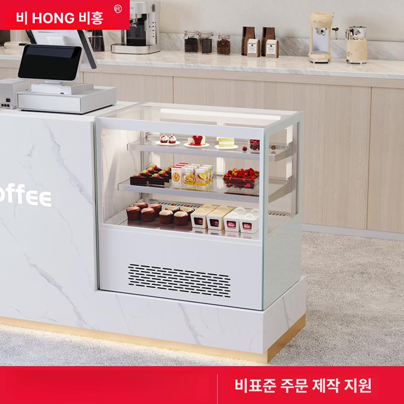 진열대 케이크냉장고 음료 탁상용 빵 제과 사각 업소용 카페쇼케이스 과일 케잌 케익 - 상세 이미지 2