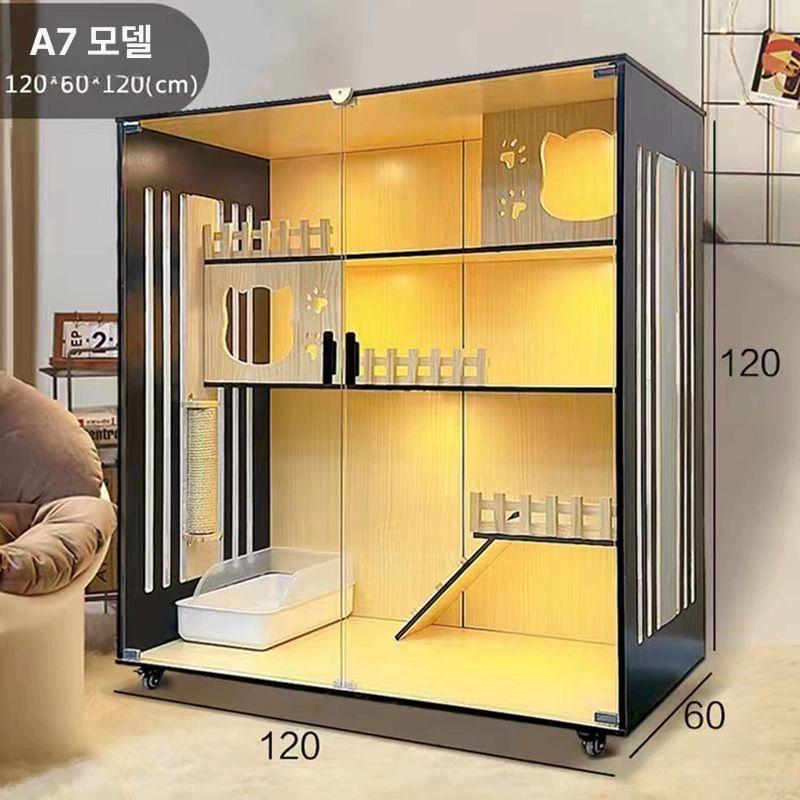 철장 울타리 친칠라케이지 집 실내 사육장 은신처 둥지 애완용 대형다람쥐케이지 - 상세 이미지 5