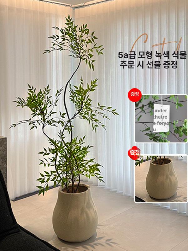 거실인테리어 조화나무 리얼플랜트 인조나무 장식 인조식물 화분 카페 - 상세 이미지 2