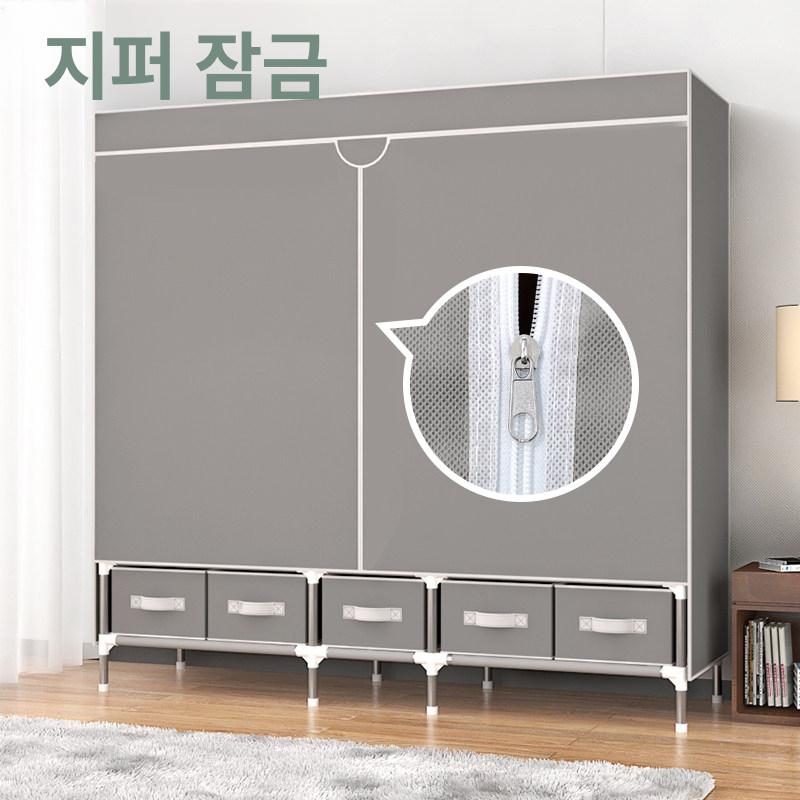 침실 장롱 원룸 수납장 장농 슬라이드 도어 미닫이 이불장 선반 코너장 인테리어 - 상세 이미지 4
