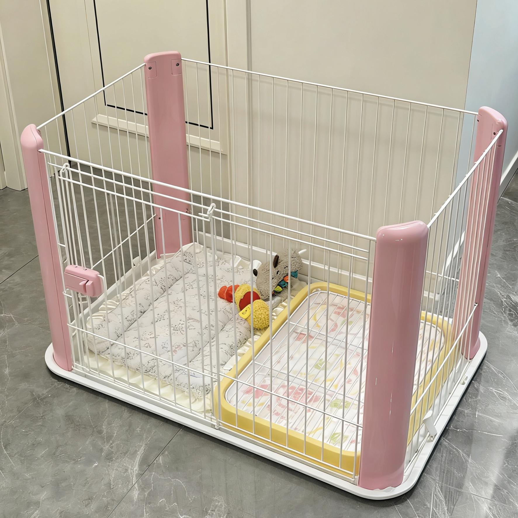 이동장 펫케이지 펜스 반려견 실내 캐리어 반려동물 고양이 견사 차량용 격리장 - 상품 이미지
