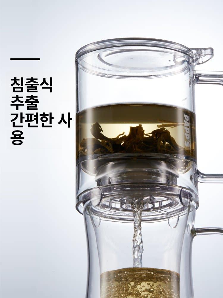 딤딤섬티팟 찻주전자 자동 클래식 오토 티포트 고온방지 티메이커 스마트 심플 - 상세 이미지 2