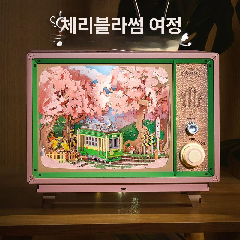 회전목마 오르골 우드 조립 키트 미니어처 음악박스 만들기 수공예 클래식 - 상세 이미지 2