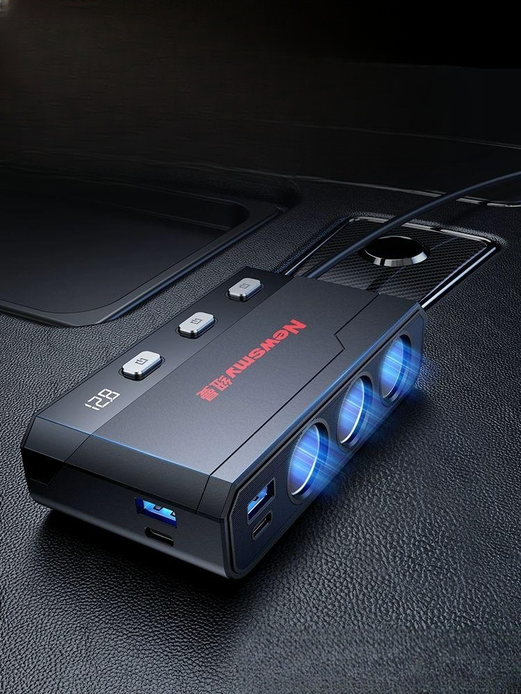 캠핑 멀티소켓 usb 충전기 플러그 차박 멀티시거잭 분배기 고속 다기능 다용도 포트 - 상품 이미지