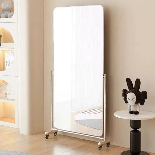 각도조절 이동식 전신거울 골드 실버 바퀴달린 드레스룸 거울 스탠드 - 상세 이미지 4