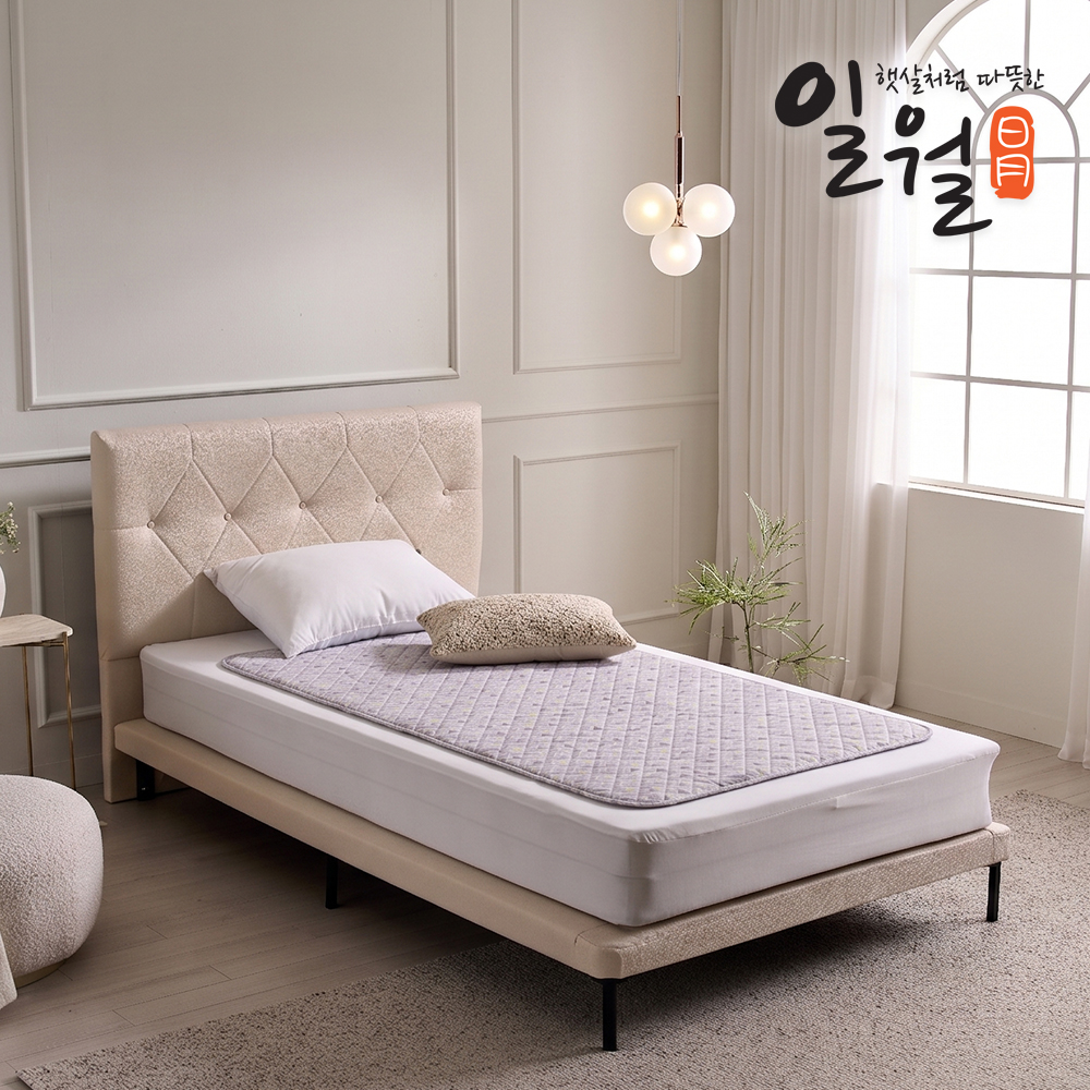 일월 전기매트 고급형 빗살무늬 초절전형 워셔블 전기장판 전기요 카본 탄소매트 싱글 - 상세 이미지 5