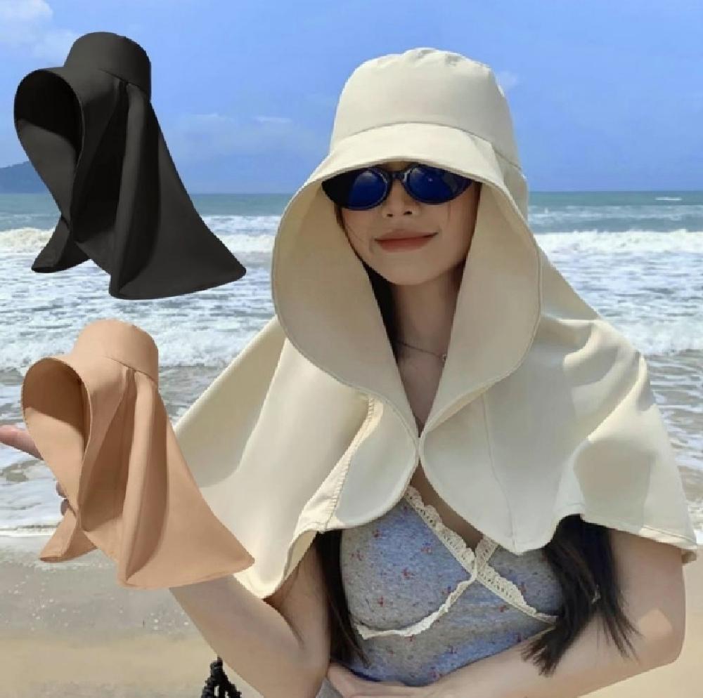 썬캡 여름 모자 해변 일 플랩캡 여성 물놀이 풀커버 챙모자 등산 자외선차단 - 상품 이미지