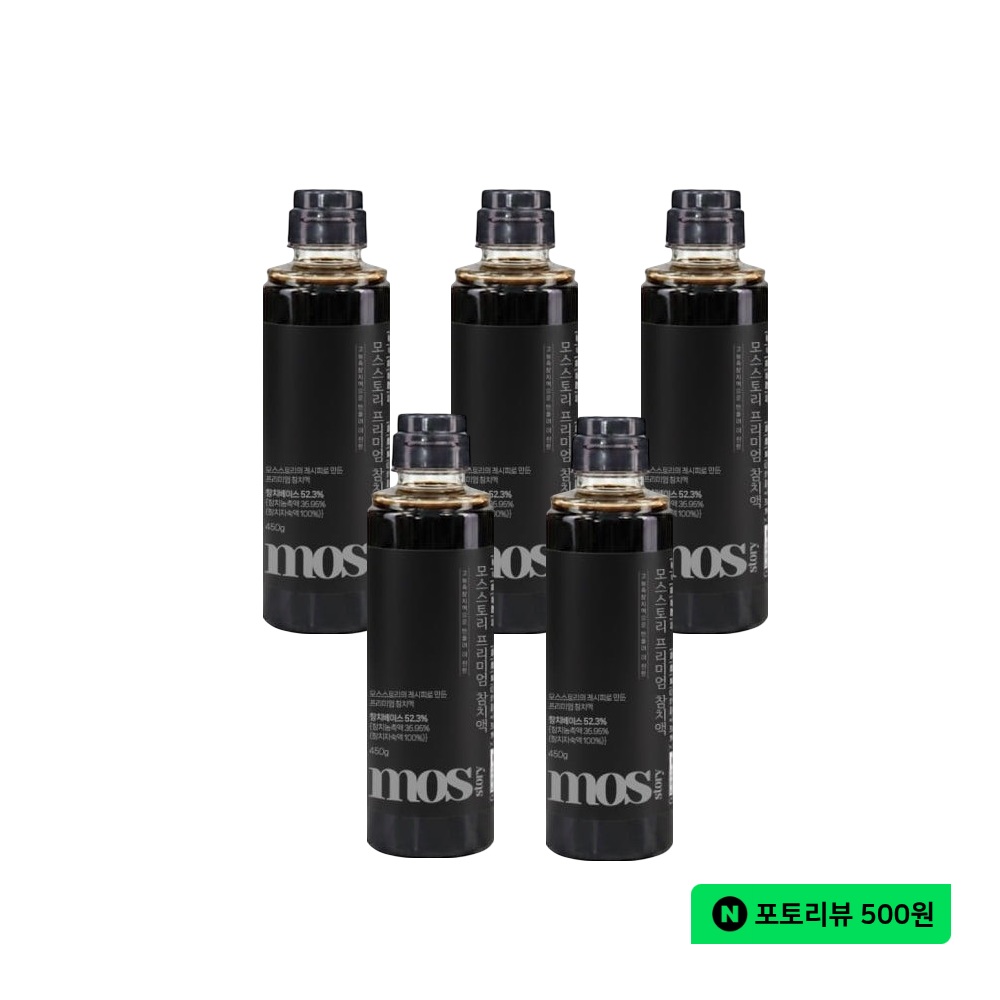 모스스토리 프리미엄 고농축 참치액 국산콩 발효간장 350ml, 5개 - 상품 이미지