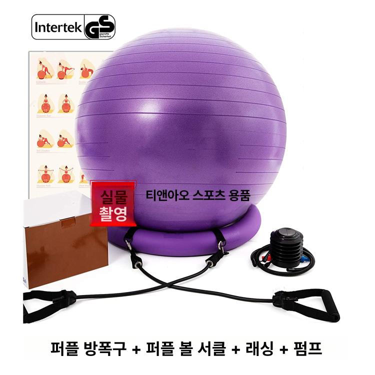 고정대 짐볼의자 요가 홈트 운동기구 체어 사무실 - 상세 이미지 4