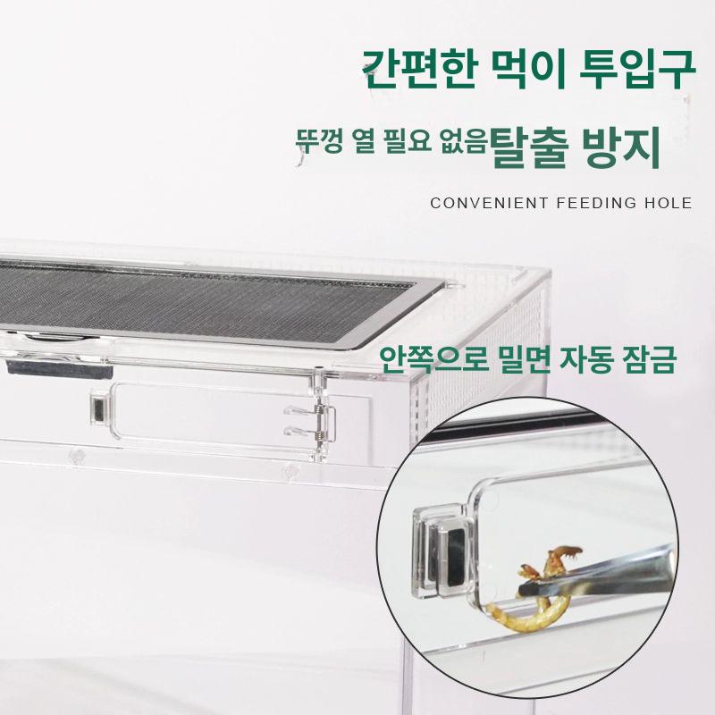아크릴케이지 방탄사육장 대형 파충류 렙타일 테라리움 방탄케이지 - 상세 이미지 5