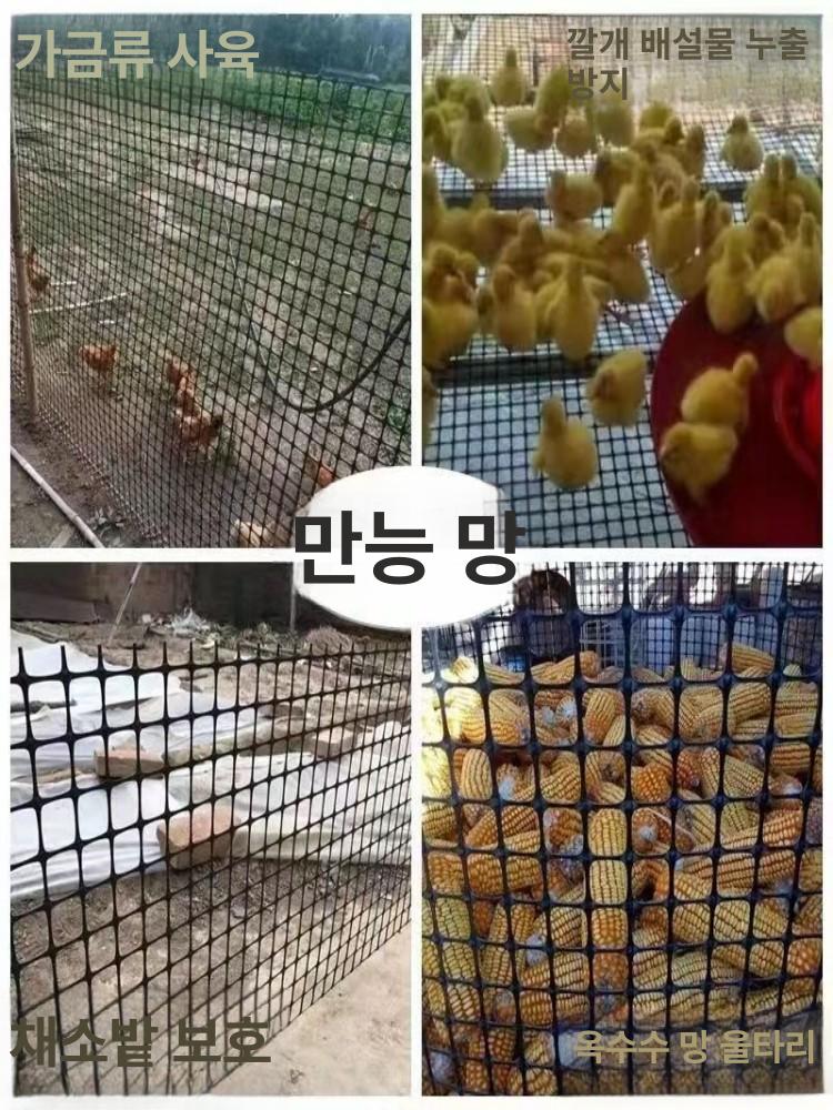닭장망 그물망울타리 농장 사육장 양계장 울타리망 보호 휀스 차단망 플라스틱그물망 - 상세 이미지 2