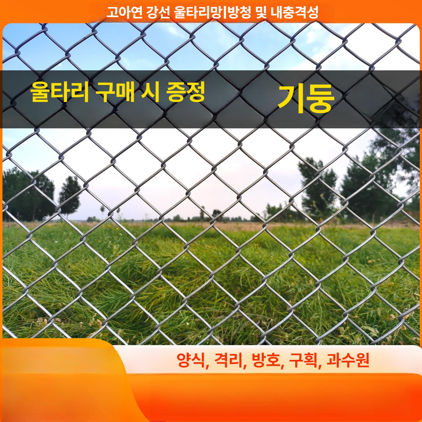 철망 펜스 도금 능형망 고라니 방제용 축사 포장망 지주대 - 상세 이미지 4