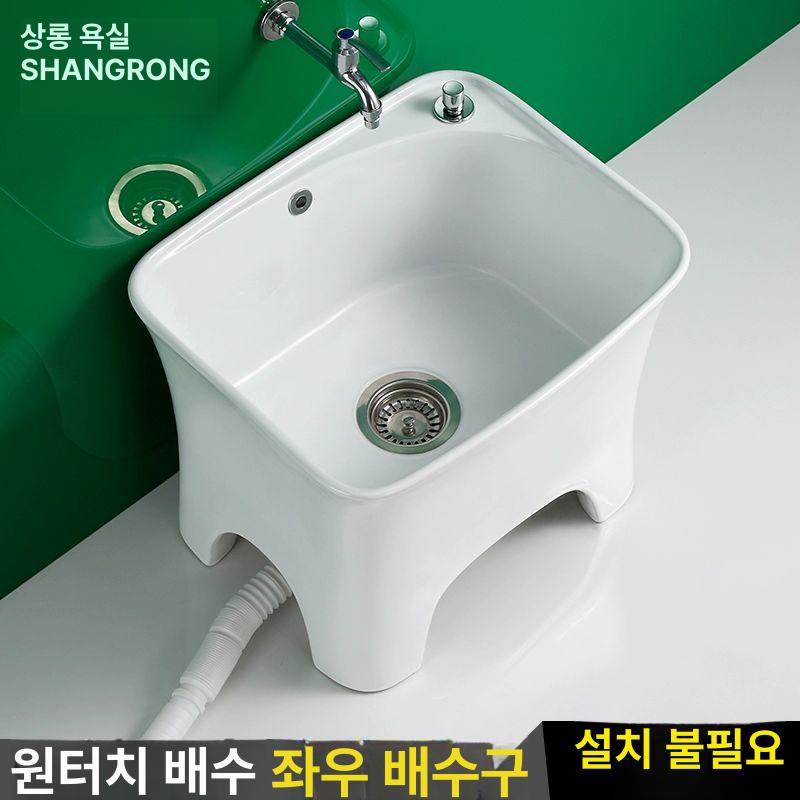 회사 대걸레세척통 세라믹 대형 걸레통 청소대 걸래 가정용 걸레빠는통 사무실 - 상세 이미지 2