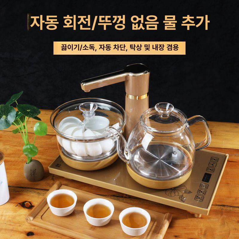 인덕션 차주전자 다도 전자동 티포트 티메이커 차우리는 전기주전자 사무실 티팟 - 상세 이미지 2