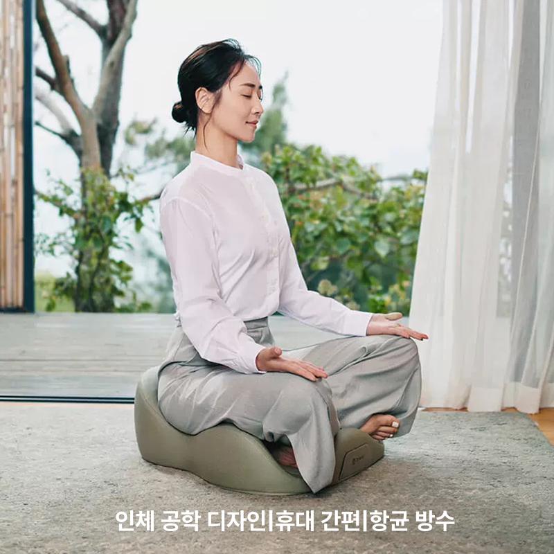 명상 방석 양반다리 폼 일본식 참선 사무실 요가매트 좌선 무릎보호 기도용 카페 둥근 - 상세 이미지 3