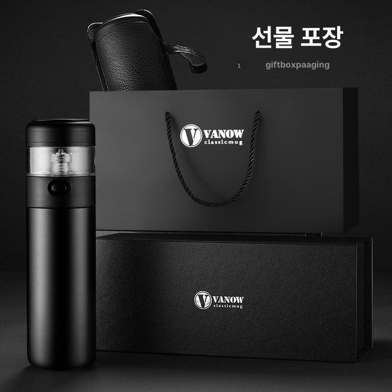 스테인리스 텀블러 휴대용 메탈 머그 차량용 컵 차망 빨대 선물 보온병 진공 남성용 - 상세 이미지 3