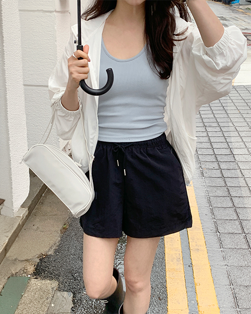 자체제작 여름 아노락 반바지 트레이닝 츄리닝 바캉스룩 2649 - 상세 이미지 4