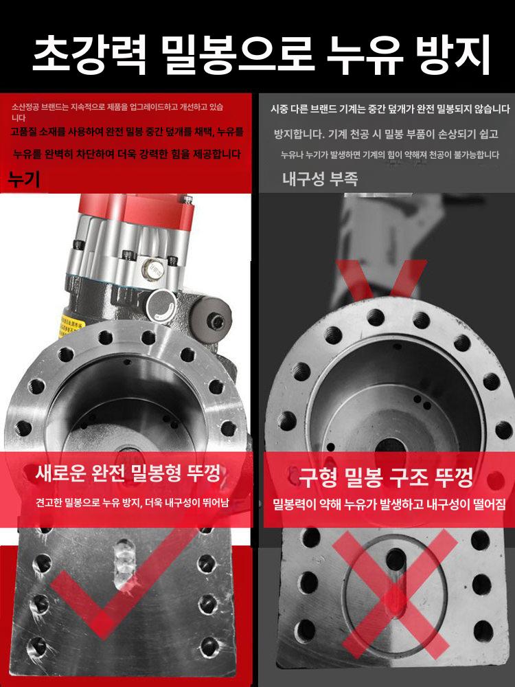 스텐 전동유압펀칭기 기계 공구 펀치 천공 머신 드릴 구멍뚫기 가공 도구 - 상세 이미지 4